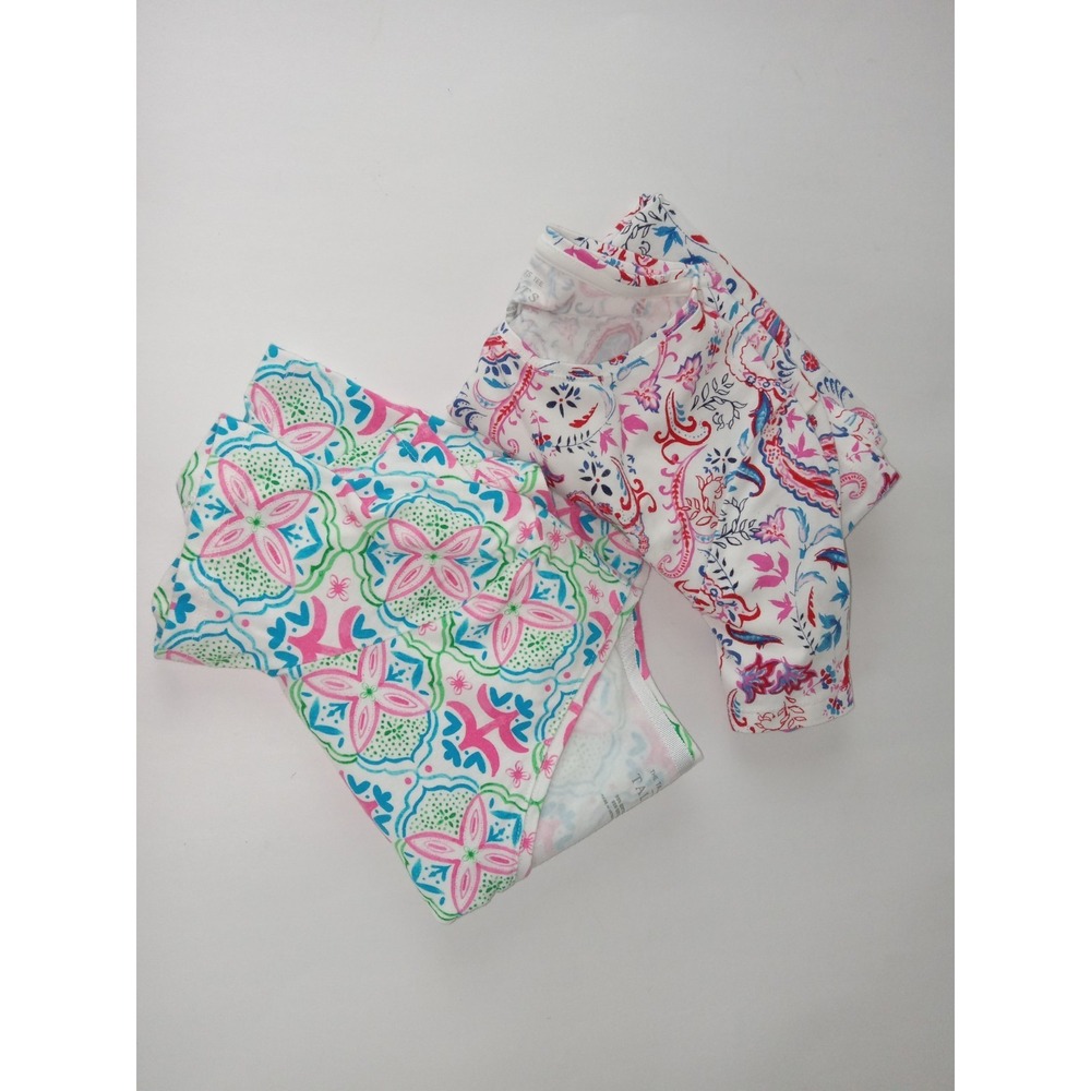 Lot 2 Talbots Shirt Womens XS Short Sleeve Pullover Floral Paisley Muiticolor - Picture 16 of 16